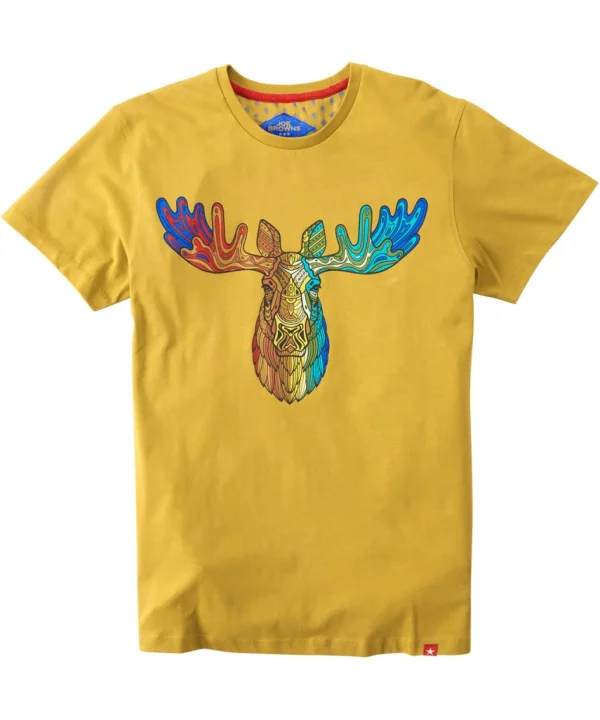 Shop Men's Collection | Graphic T-Shirts | Tops & T-Shirts | Sale Tops & T-Shirts | Top Picks | Top Picks | Men，s | Men，s Joe Browns Rainbow Stag Tee Ochre