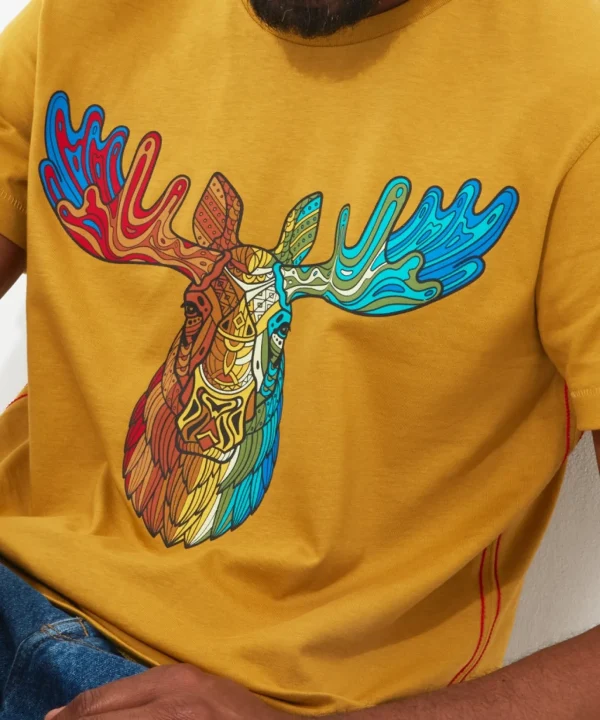 Shop Men's Collection | Graphic T-Shirts | Tops & T-Shirts | Sale Tops & T-Shirts | Top Picks | Top Picks | Men，s | Men，s Joe Browns Rainbow Stag Tee Ochre
