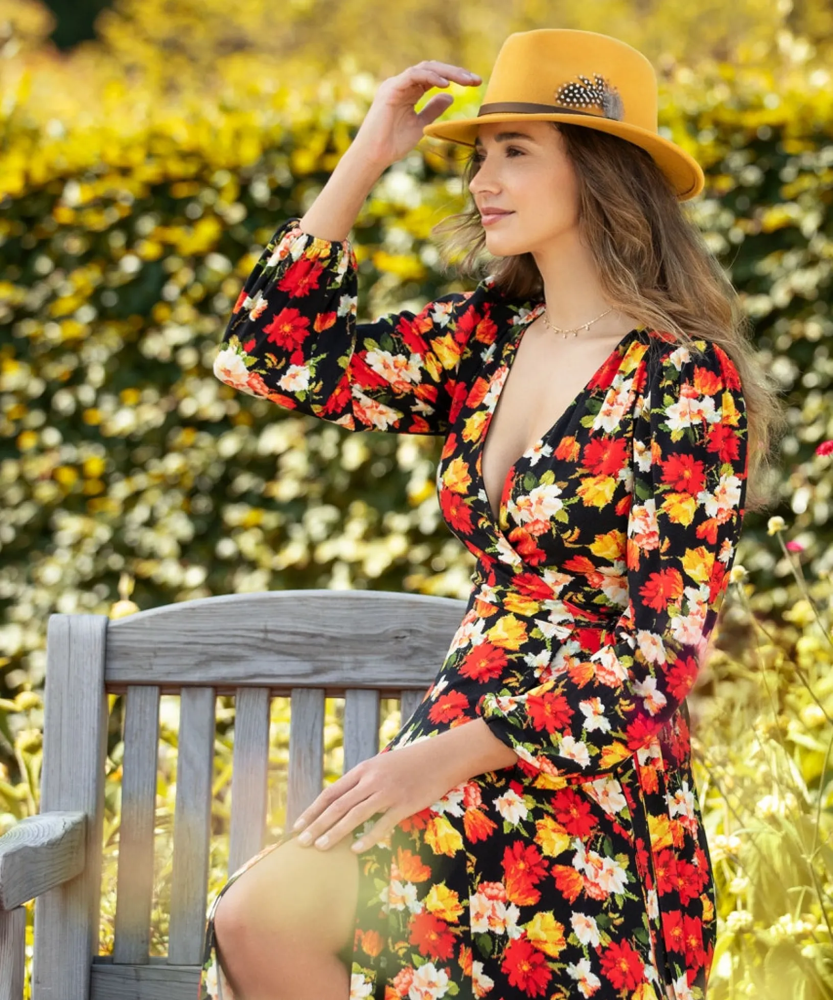 ravishing_jersey_wrap_dre_5.webp Midi Dresses | Dresses | Sale Dresses | Top Picks | Women's | Women's Joe Browns Ravishing Jersey Wrap Dress Multi