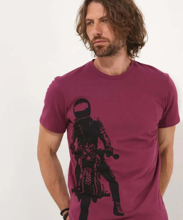 Shop Men's Collection | Graphic T-Shirts | Tops & T-Shirts | Sale Tops & T-Shirts | Top Picks | Top Picks | Men，s | Men，s Joe Browns Ready To Ride Tee Berry