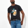 Shop Men's Collection | Graphic T-Shirts | Tops & T-Shirts | Sale Tops & T-Shirts | Top Picks | Top Picks | Men，s | Men，s Joe Browns Record Slice Tee Black