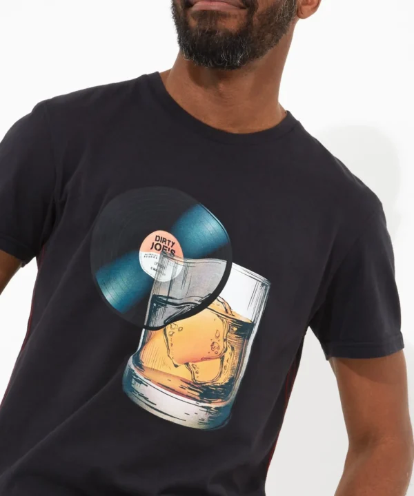Shop Men's Collection | Graphic T-Shirts | Tops & T-Shirts | Sale Tops & T-Shirts | Top Picks | Top Picks | Men，s | Men，s Joe Browns Record Slice Tee Black