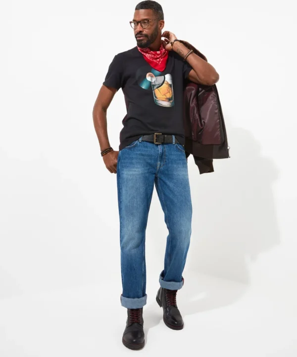 Shop Men's Collection | Graphic T-Shirts | Tops & T-Shirts | Sale Tops & T-Shirts | Top Picks | Top Picks | Men，s | Men，s Joe Browns Record Slice Tee Black