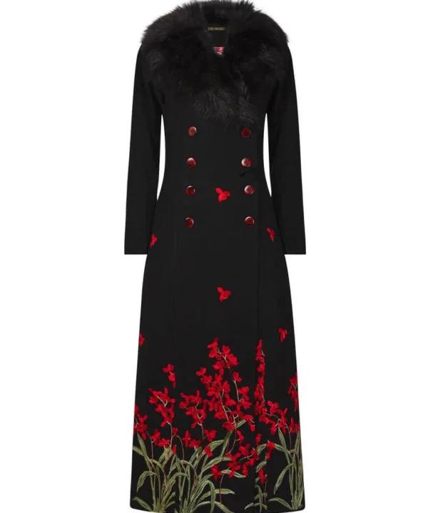 Shop Women's Collection | Occasion Outfits | Coats & Jackets | Sale Coats & Jacket | Top Picks | Top Picks | Women's | Women's Joe Browns Red Roses Boutique Coat Black Multi