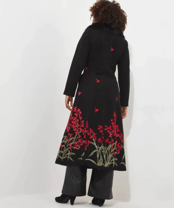 Shop Women's Collection | Occasion Outfits | Coats & Jackets | Sale Coats & Jacket | Top Picks | Top Picks | Women's | Women's Joe Browns Red Roses Boutique Coat Black Multi