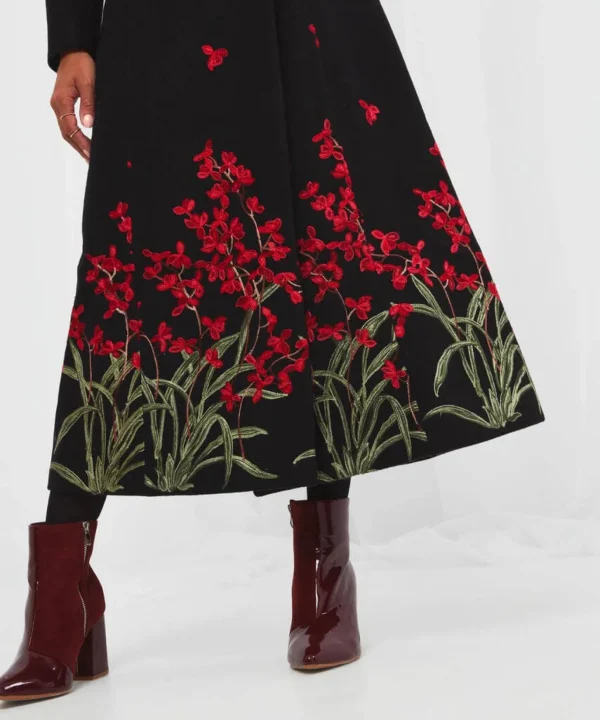 Shop Women's Collection | Occasion Outfits | Coats & Jackets | Sale Coats & Jacket | Top Picks | Top Picks | Women's | Women's Joe Browns Red Roses Boutique Coat Black Multi