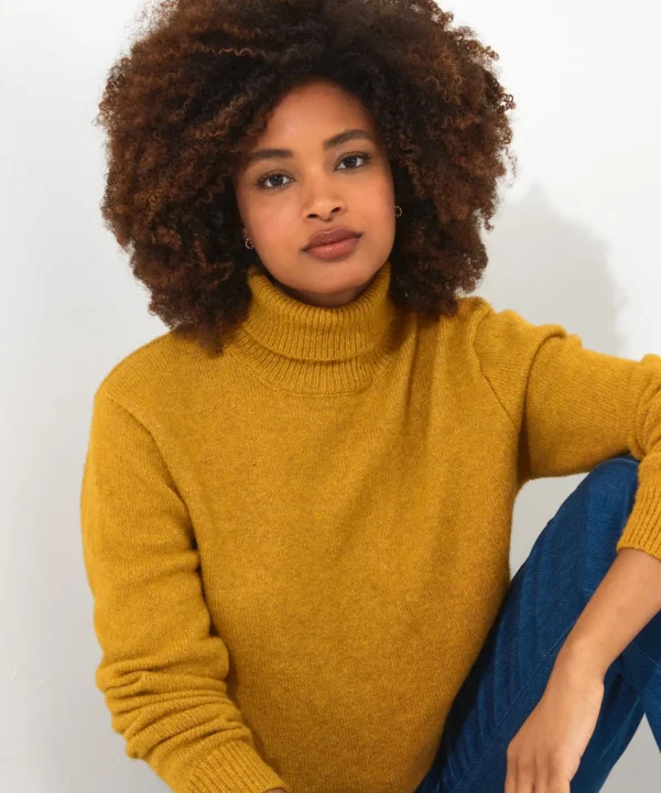 Cardigans & Coatigans | Sale Knitwear & Jumpers | Top Picks | Women's Joe Browns Relaxing Roll Neck Jumper Ochre