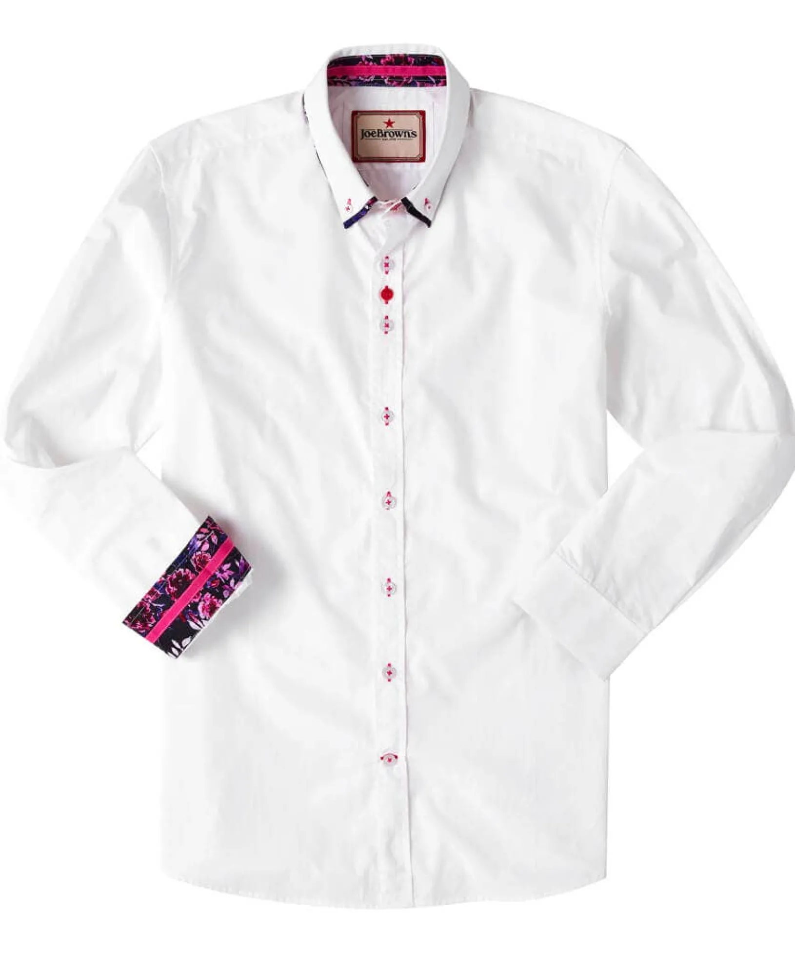remarkable_double_collar__1.webp Shop Men's Collection | Work Shirts | Men's Partywear | Shirts | Top Picks | Top Picks | Top Picks | Men,s Joe Browns Remarkable Double Collar Shirt White