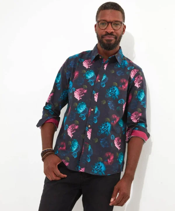 Shop Men's Collection | Funky Shirts | Men's Partywear | Shirts | Sale Shirts | Top Picks | Top Picks | Top Picks | Men，s | Men，s Joe Browns Remarkable Floral Shirt Black