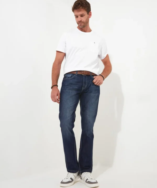 Shop Men's Collection | Jeans & Trousers | Denim Styles | Sale Jeans & Trousers | Top Picks | Men，s | Men，s | Men，s Joe Browns Remarkable Regular Slim Jeans Mid Wash