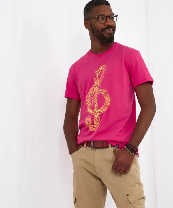 Sale Tops & T-Shirts | Men，s Joe Browns Right Note Tee Pink