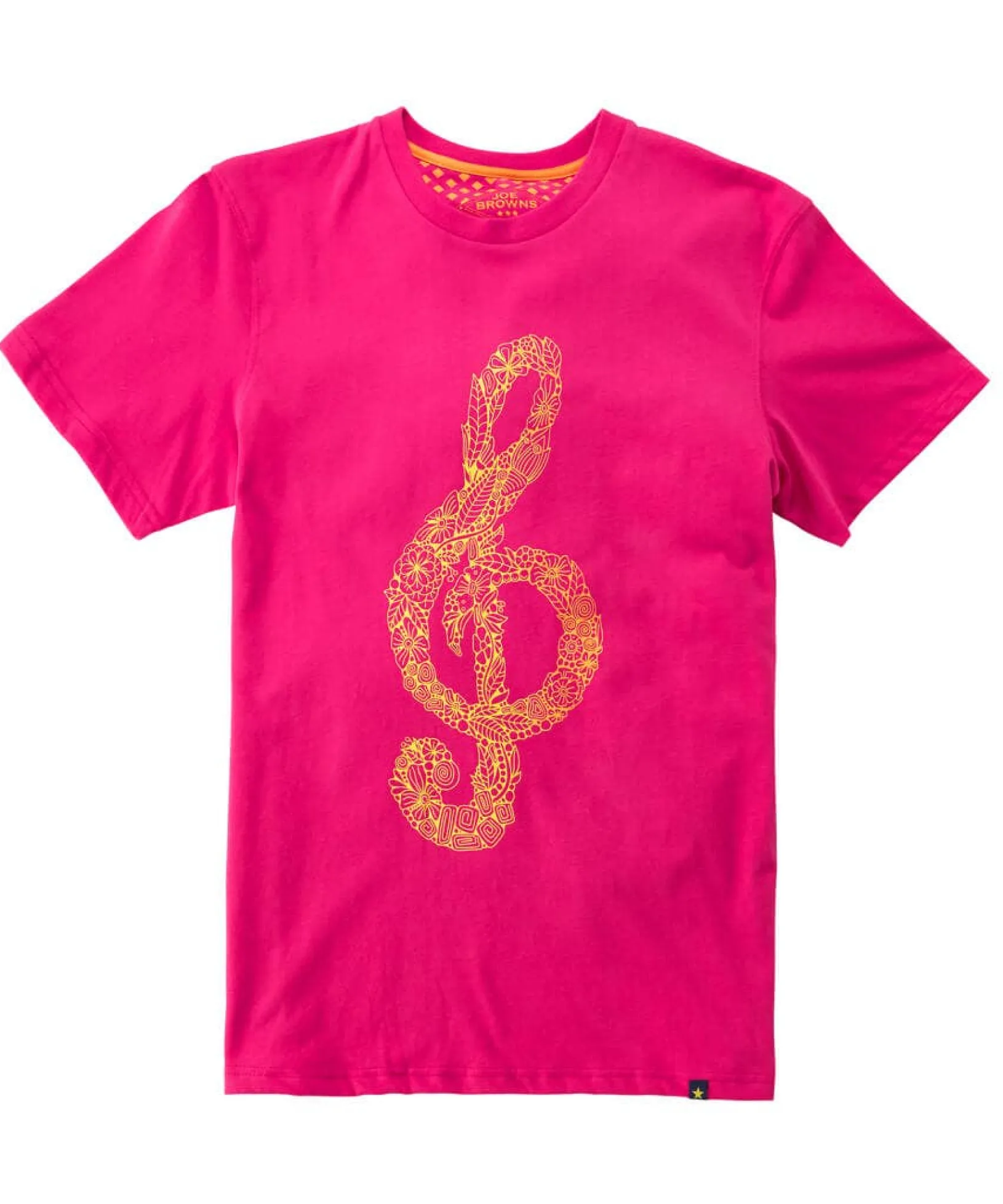 right_note_tee_1.webp Sale Tops & T-Shirts | Men,s Joe Browns Right Note Tee Pink