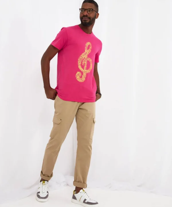 Sale Tops & T-Shirts | Men,s Joe Browns Right Note Tee Pink