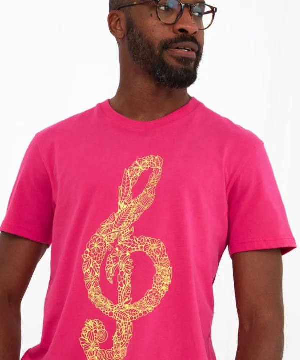 Sale Tops & T-Shirts | Men,s Joe Browns Right Note Tee Pink