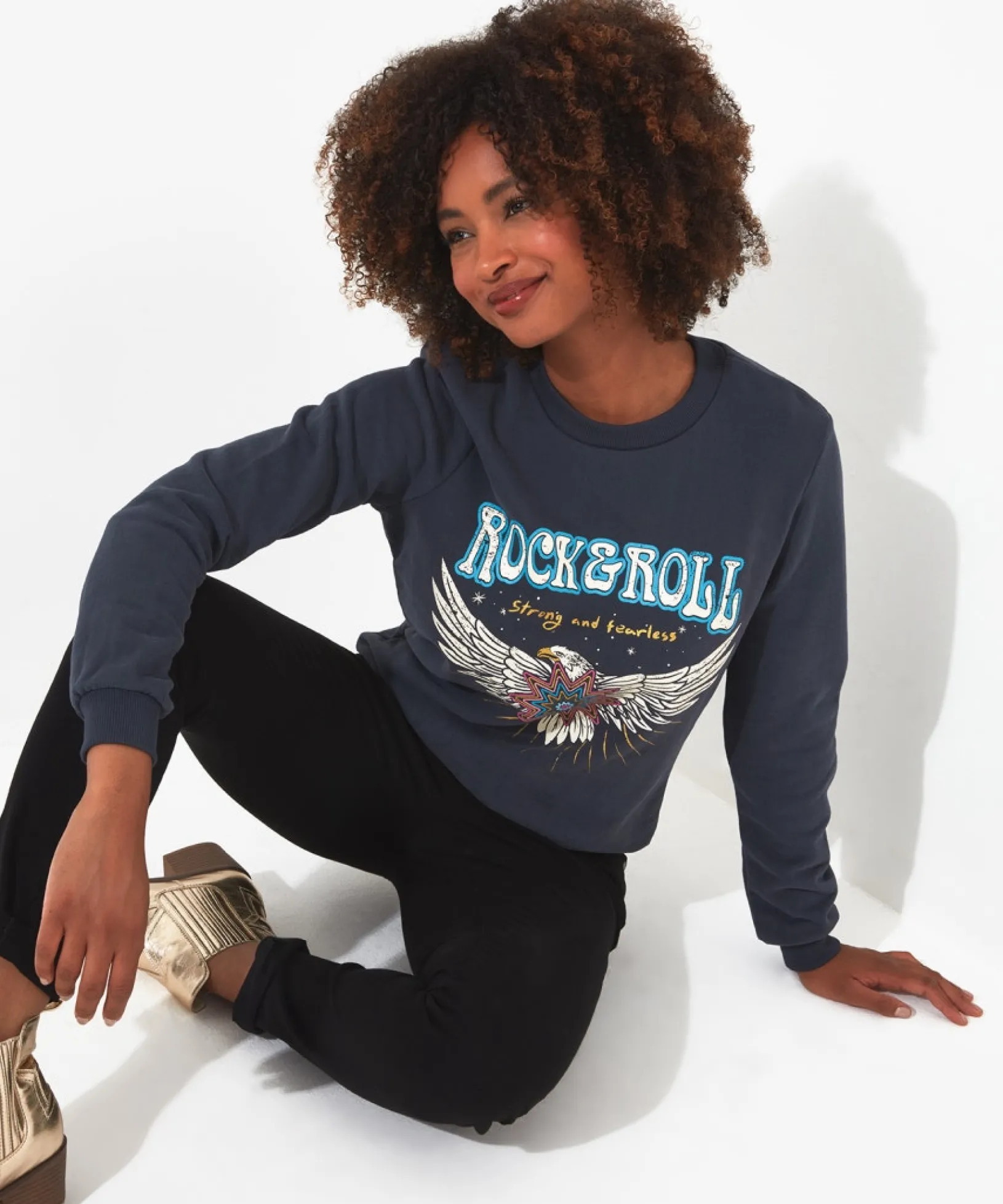 rock_amp_roll_sweatshirt_0.webp Tops, Tunics & Blouses | Sale Tops, Tunics & Blouses | Women's | Women's Joe Browns Rock & Roll Sweatshirt Grey
