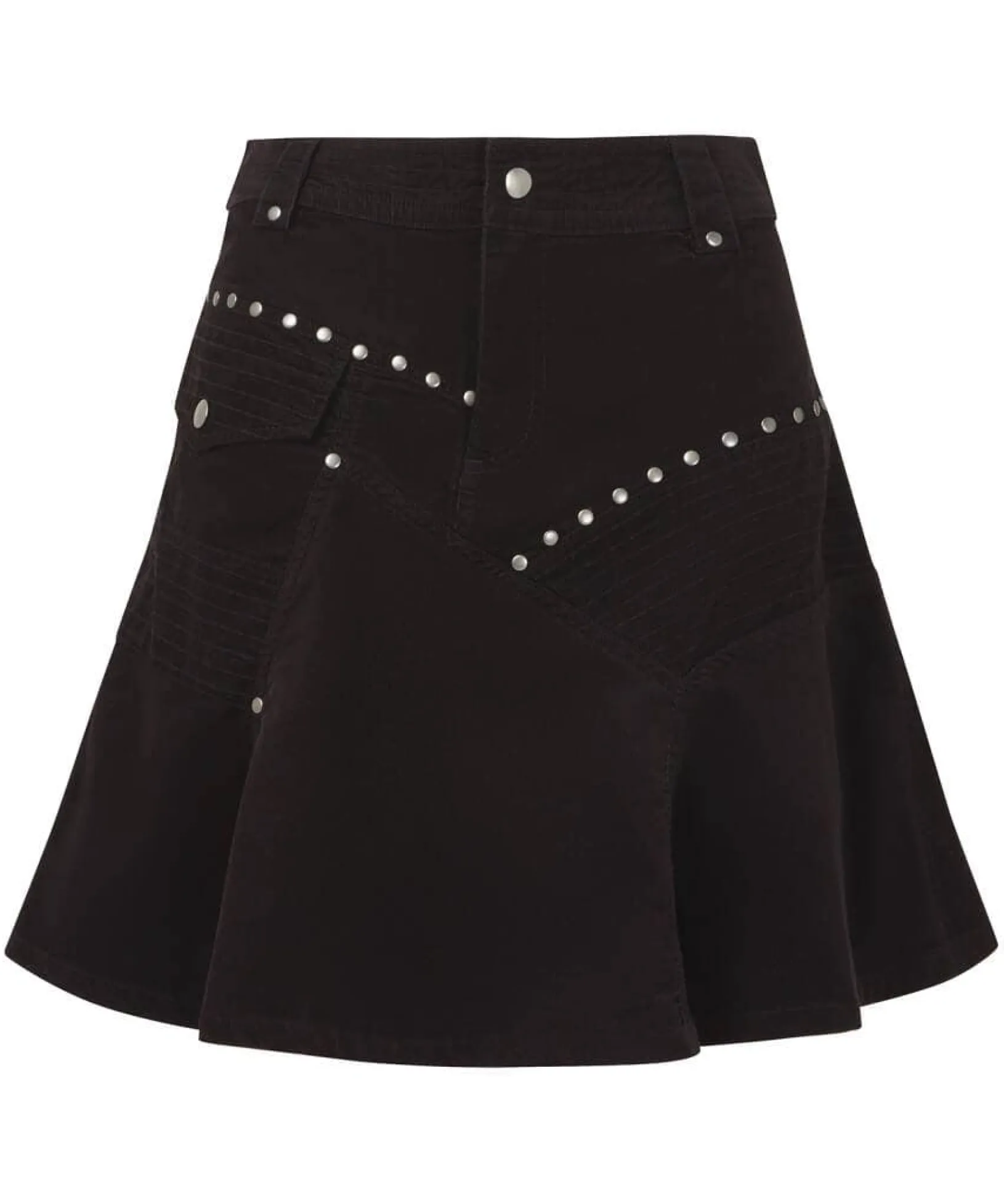 rock_it_up_studded_skirt_1.webp Skirts | Sale Skirts | Women's | Women's Joe Browns Rock It Up Studded Skirt Black