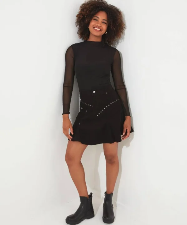 Skirts | Sale Skirts | Women's | Women's Joe Browns Rock It Up Studded Skirt Black