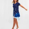 Half Price Christmas Styles | Sale Pyjamas & Loungewear | Women's | Women's Joe Browns Rocking Robin Nightie Navy