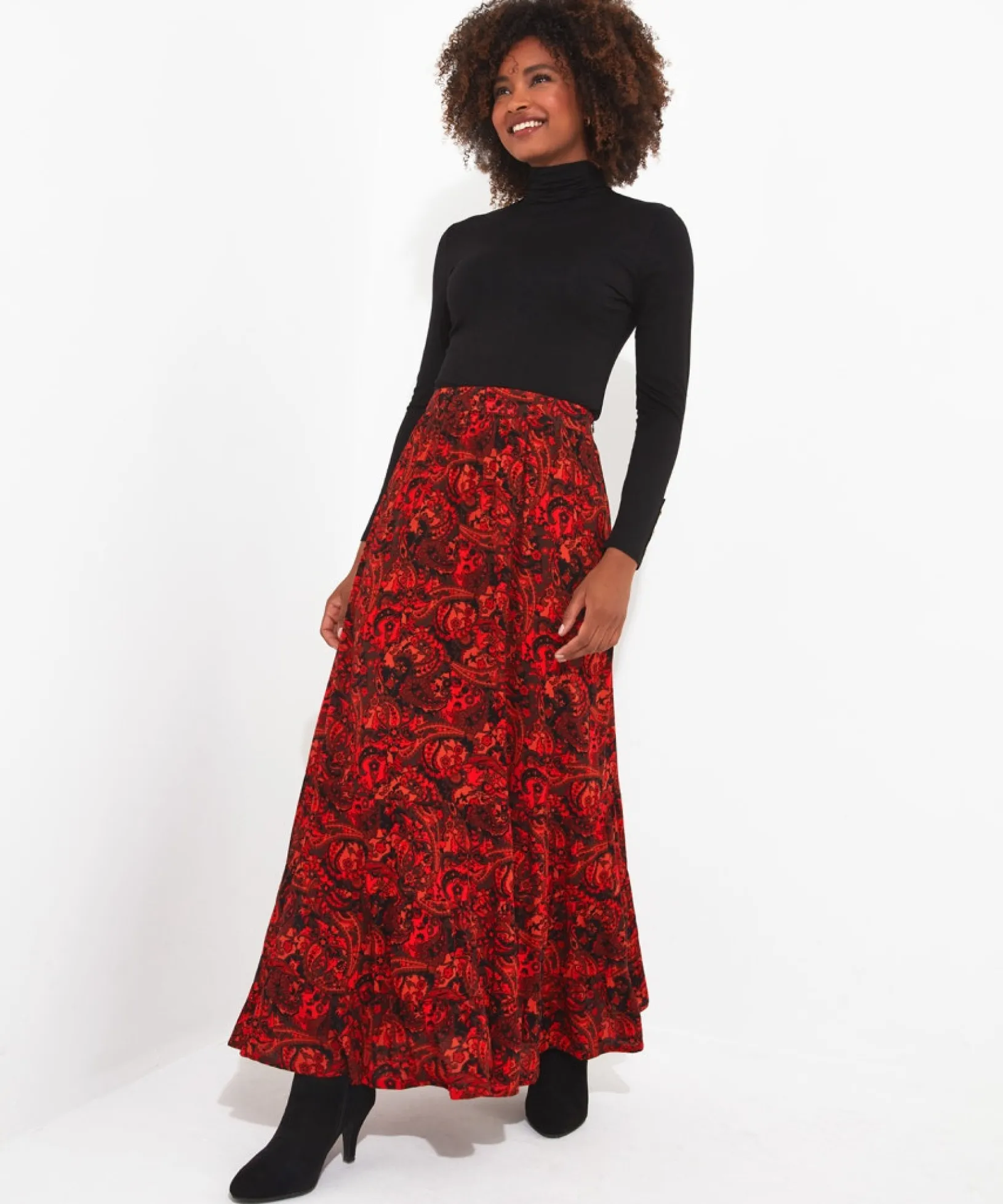 ruffle_skirt_0.webp Shop Women's Collection | Skirts | Sale Skirts | Top Picks | Women's | Women's Joe Browns Ruffle Skirt Multi