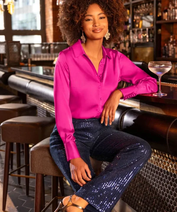 Shop Women's Collection | Occasion Outfits | Jeans & Trousers | Sale Jeans & Trousers | Top Picks | Top Picks | Women's | Women's Joe Browns Sassy Sequin Trousers Blue