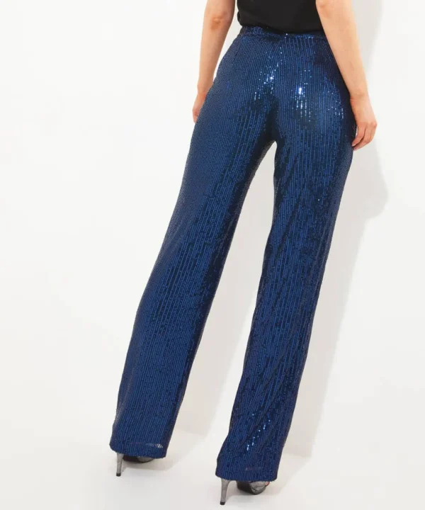 Shop Women's Collection | Occasion Outfits | Jeans & Trousers | Sale Jeans & Trousers | Top Picks | Top Picks | Women's | Women's Joe Browns Sassy Sequin Trousers Blue