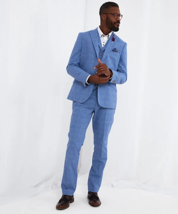 Sale Blazers | Sale Coats & Jacket | Men，s | Men，s Joe Browns Sensational Check Blazer Blue