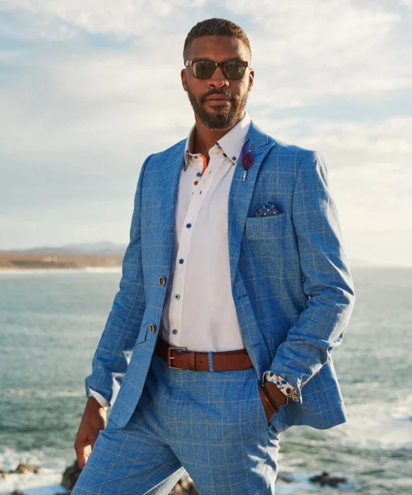 Sale Blazers | Sale Coats & Jacket | Men，s | Men，s Joe Browns Sensational Check Blazer Blue
