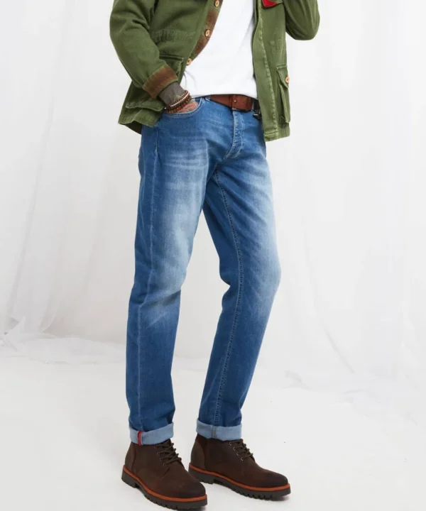 Shop Men's Collection | Slim Fit Jeans | Jeans & Trousers | Denim Styles | Top Picks | Top Picks | Men，s | Men，s Joe Browns Sensational Slim Jeans Summer Blue