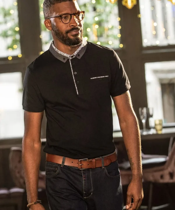 Shop Men's Collection | Gifts | Tops & T-Shirts | Top Picks | Men,s | Men,s Joe Browns Sensational Smart Polo Black