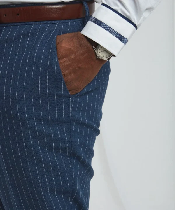 Sale Jeans & Trousers | Men，s Joe Browns Sensational Stripe Trousers Blue