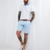 Jeans & Trousers | Men，s Joe Browns Sensational Summer Shorts Pale Blue