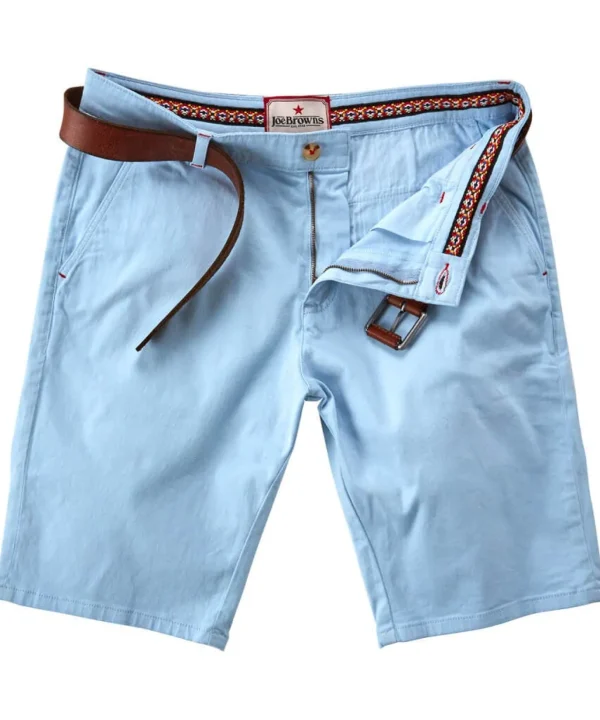 Jeans & Trousers | Men，s Joe Browns Sensational Summer Shorts Pale Blue