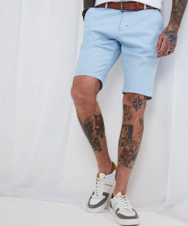 Jeans & Trousers | Men，s Joe Browns Sensational Summer Shorts Pale Blue