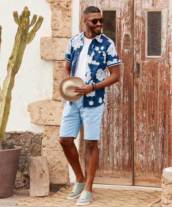 Jeans & Trousers | Men，s Joe Browns Sensational Summer Shorts Pale Blue