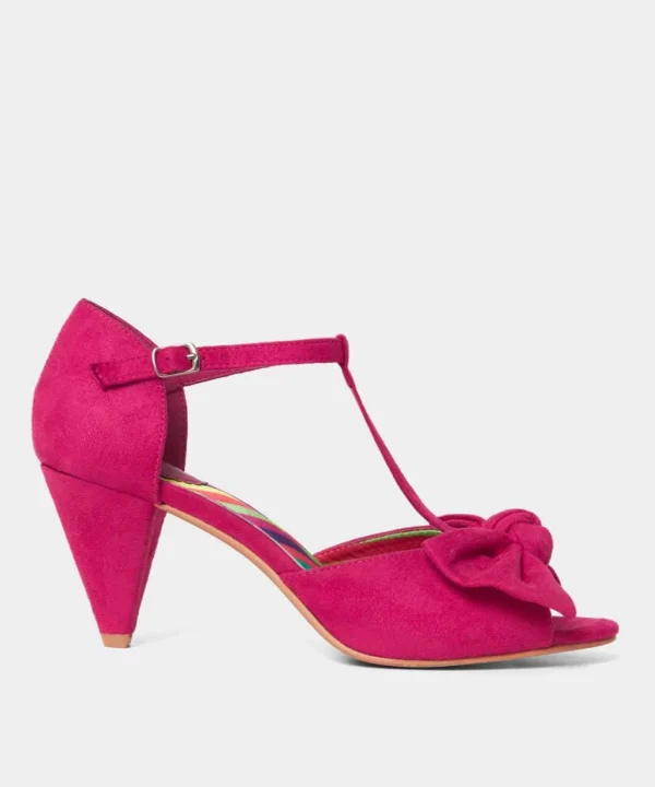 Boots & Shoes | Sale Boots & Shoes | Women's | Women's Joe Browns Sensational T-Bar Shoes Hot Pink / Bright Blue