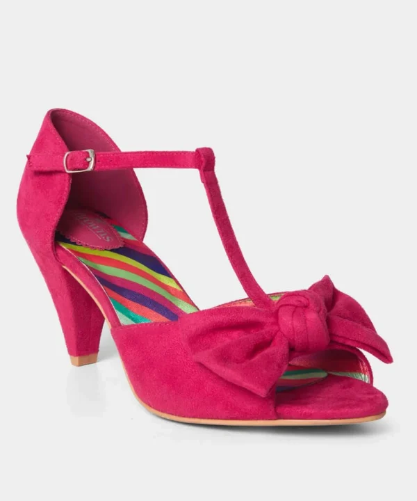 Boots & Shoes | Sale Boots & Shoes | Women's | Women's Joe Browns Sensational T-Bar Shoes Hot Pink / Bright Blue