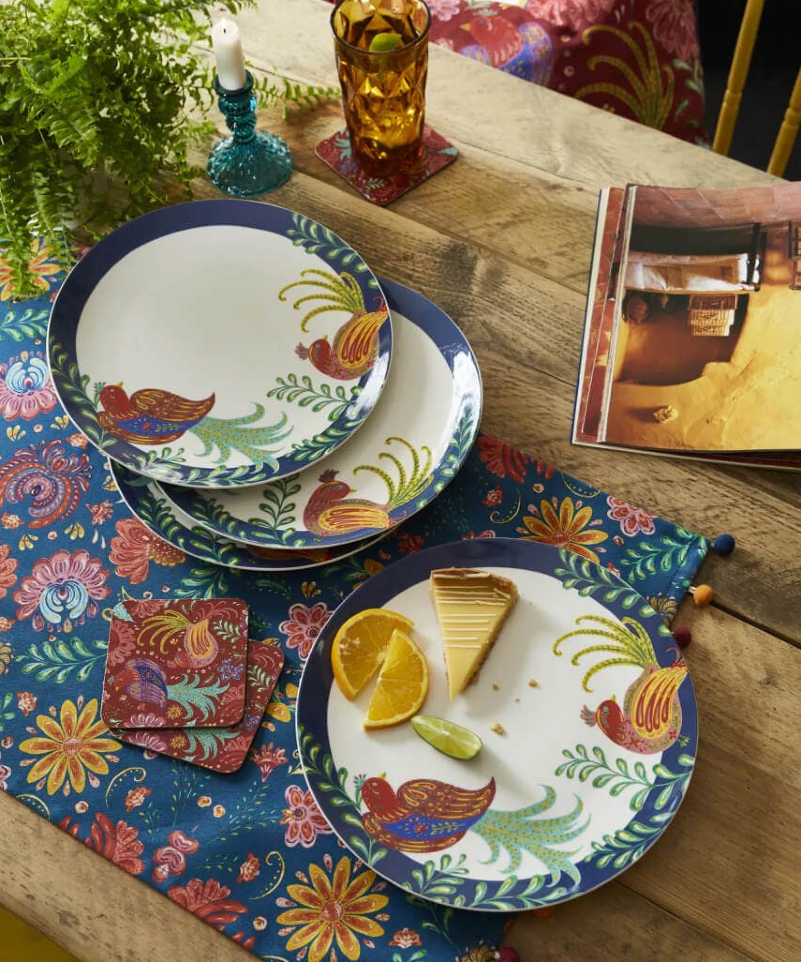 set_of__folk_floral_dinne_0.webp Floral Décor | Nature Décor | Kitchen | Sale Kitchen & Dining | Home | Home | Home | Home Joe Browns Set Of 4 Folk Floral Dinner Plates Multi