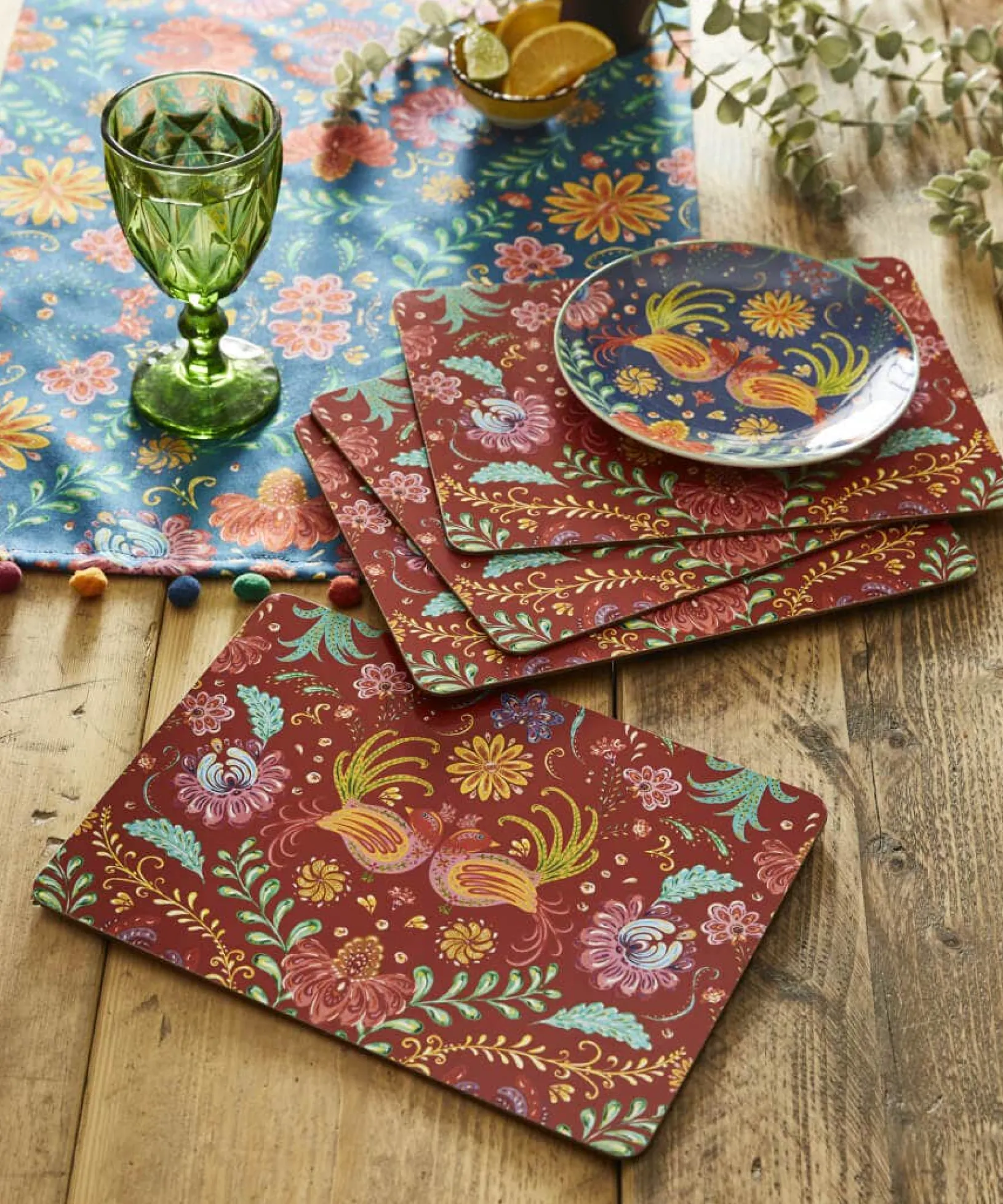 set_of__folk_floral_place_0.webp Floral Décor | Nature Décor | Kitchen | Sale Kitchen & Dining | Home | Home | Home | Home Joe Browns Set Of 4 Folk Floral Placemats Multi