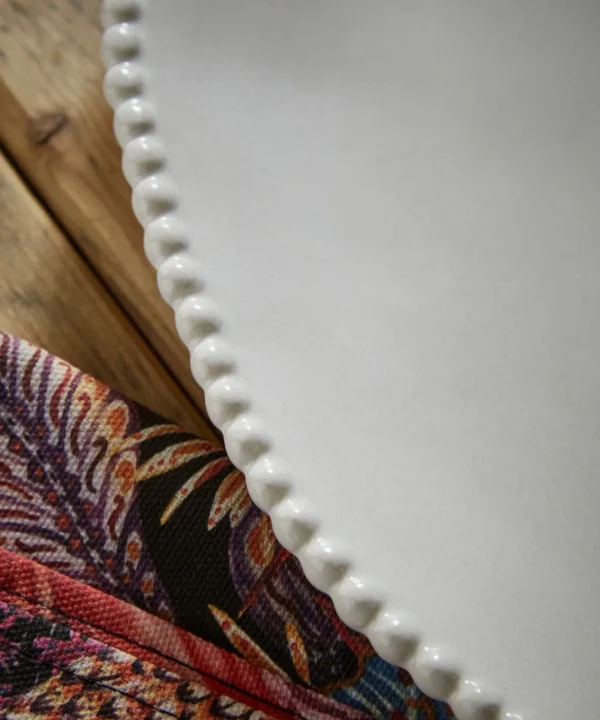 Kitchen | Home Accessories | Home | Home Joe Browns Set of 4 Organic Beaded Dinner Plates White