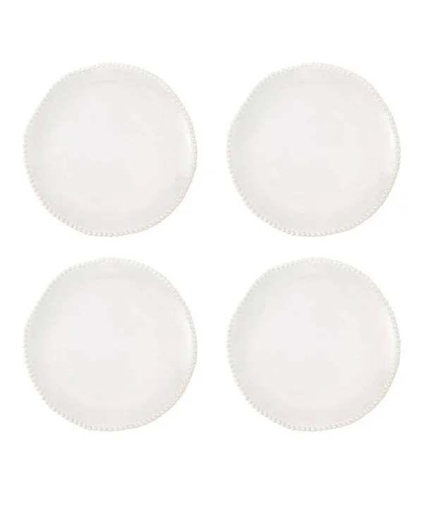 Kitchen | Home Accessories | Home | Home Joe Browns Set of 4 Organic Beaded Side Plates White