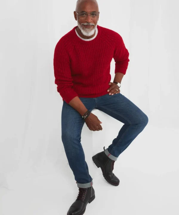 Knitwear & Jumpers | Sale Knitwear & Jumpers | Men，s | Men，s Joe Browns Shore Crew Knit Red