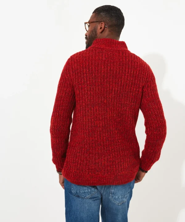 Shop Men's Collection | Layering Essentials | Knitwear & Jumpers | Top Picks | Men,s | Men,s Joe Browns Shore Funnel Knit Red / Blue / Green