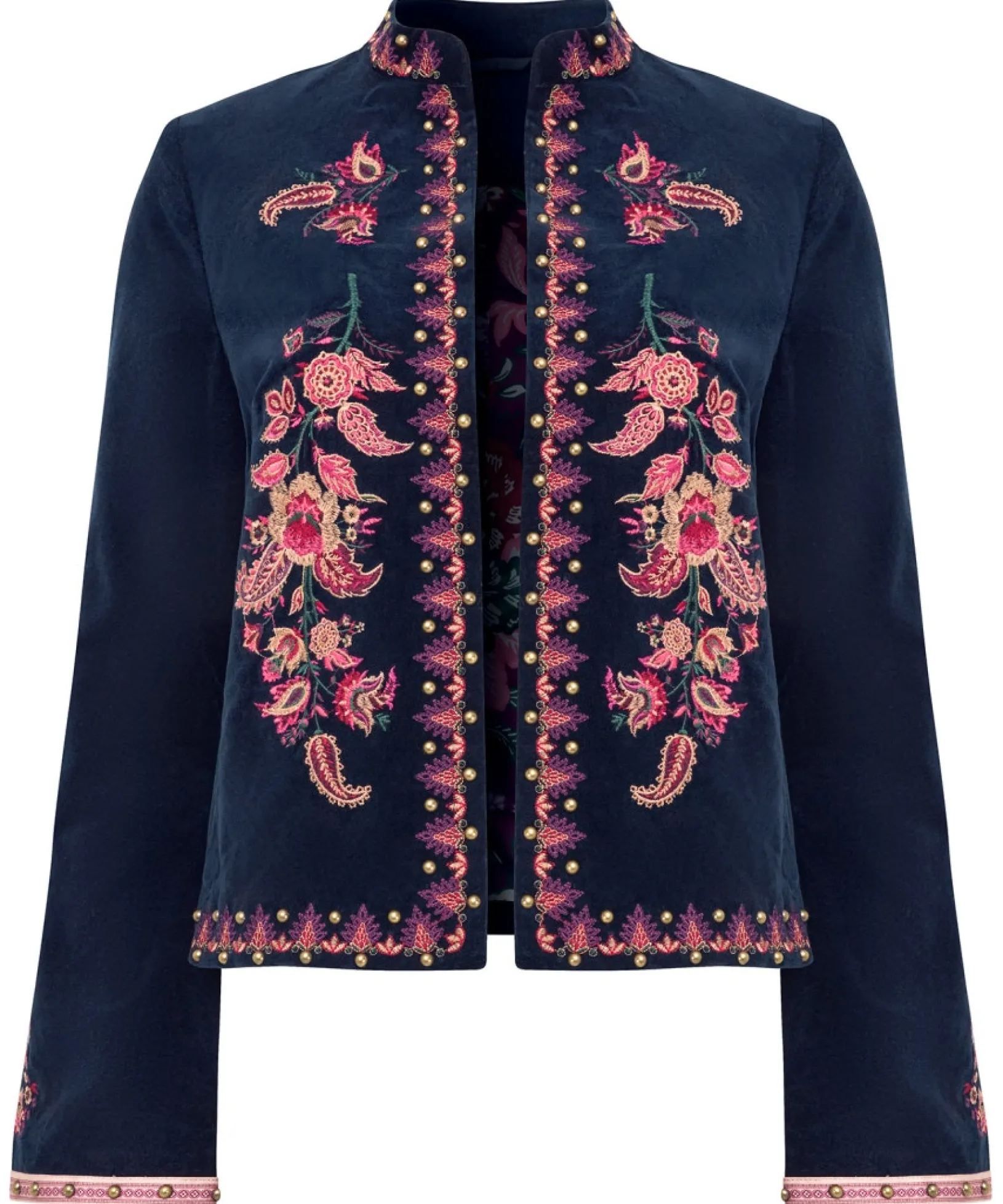 simply_stunning_embroider_1.webp Shop Women's Collection | Coats & Jackets | Shop Blazers | Sale Coats & Jacket | Top Picks | Women's | Women's | Women's Joe Browns Simply Stunning Embroidered Boutique Jacket Navy