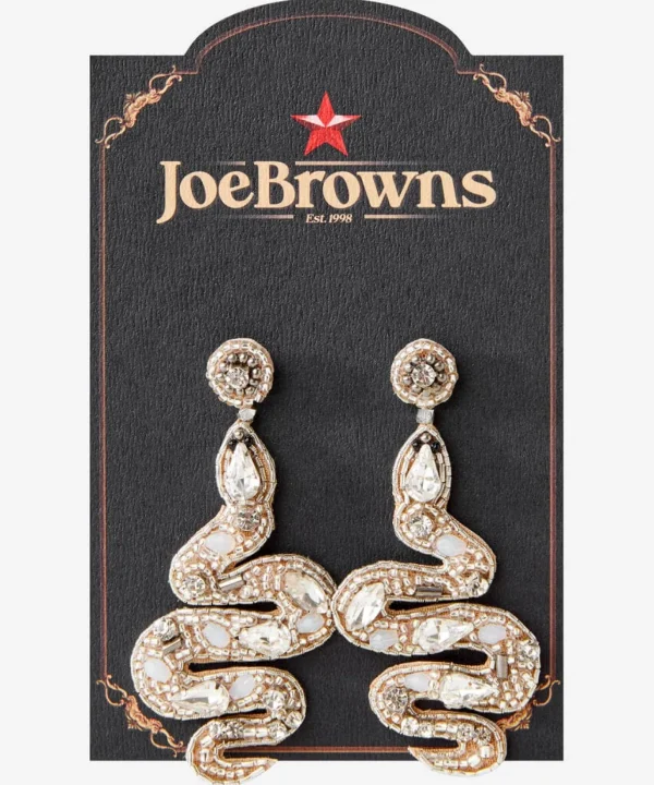Gifts | Accessories & Jewellery | Sale Accessories & Jewellery | Women's | Women's | Women's Joe Browns Slinky Beaded Snake Earrings Silver