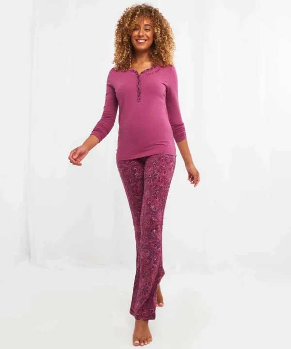 Sale Pyjamas & Loungewear | Women's Joe Browns Sloe Joes Button Down Top Berry Multi
