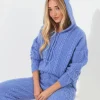 Shop Women's Collection | Pyjamas & Loungewear | Gifts | Tops, Tunics & Blouses | Top Picks | Women's | Women's | Women's Joe Browns Sloe Joes Cable Knit Hoody Blue