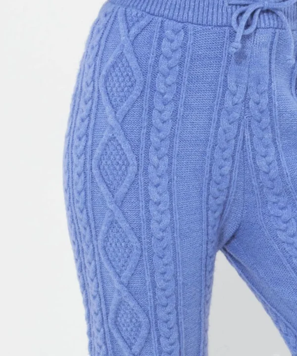 Pyjamas & Loungewear | Gifts | Jeans & Trousers | Women's | Women's | Women's Joe Browns Sloe Joes Cable Knit Trousers Blue