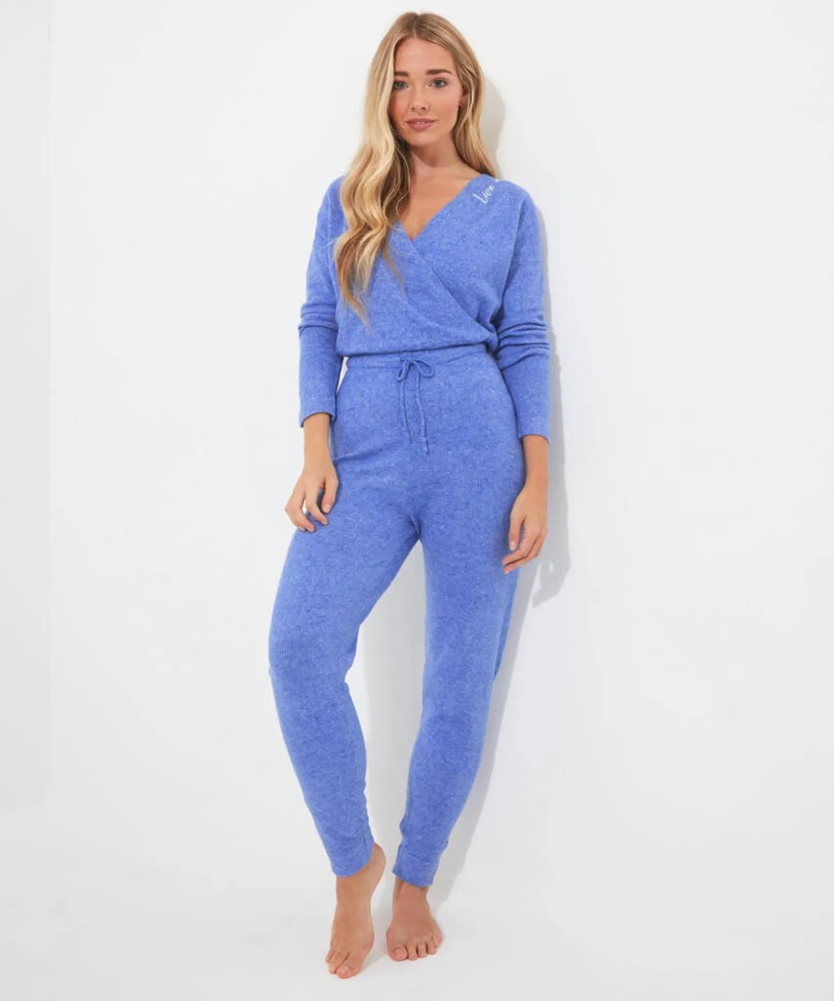 sloe_joes_cosy_jumpsuit_3.webp Pyjamas & Loungewear | Jumpsuits | Gifts | Jeans & Trousers | Women's | Women's | Women's | Women's Joe Browns Sloe Joes Cosy Jumpsuit Blue