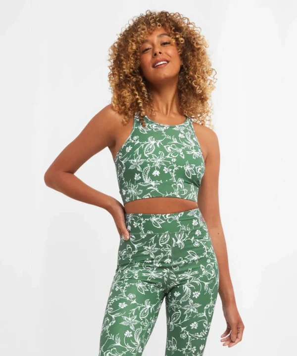 Sale Pyjamas & Loungewear | Women's Joe Browns Sloe Joes Crop Yoga Top Green