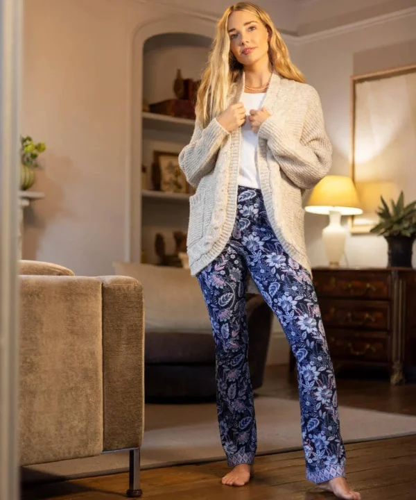 Pyjamas & Loungewear | Gifts | Jeans & Trousers | Women's | Women's | Women's Joe Browns Sloe Joes Flared Trousers Blue